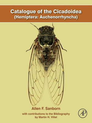 cover image of Catalogue of the Cicadoidea (Hemiptera Auchenorrhyncha)